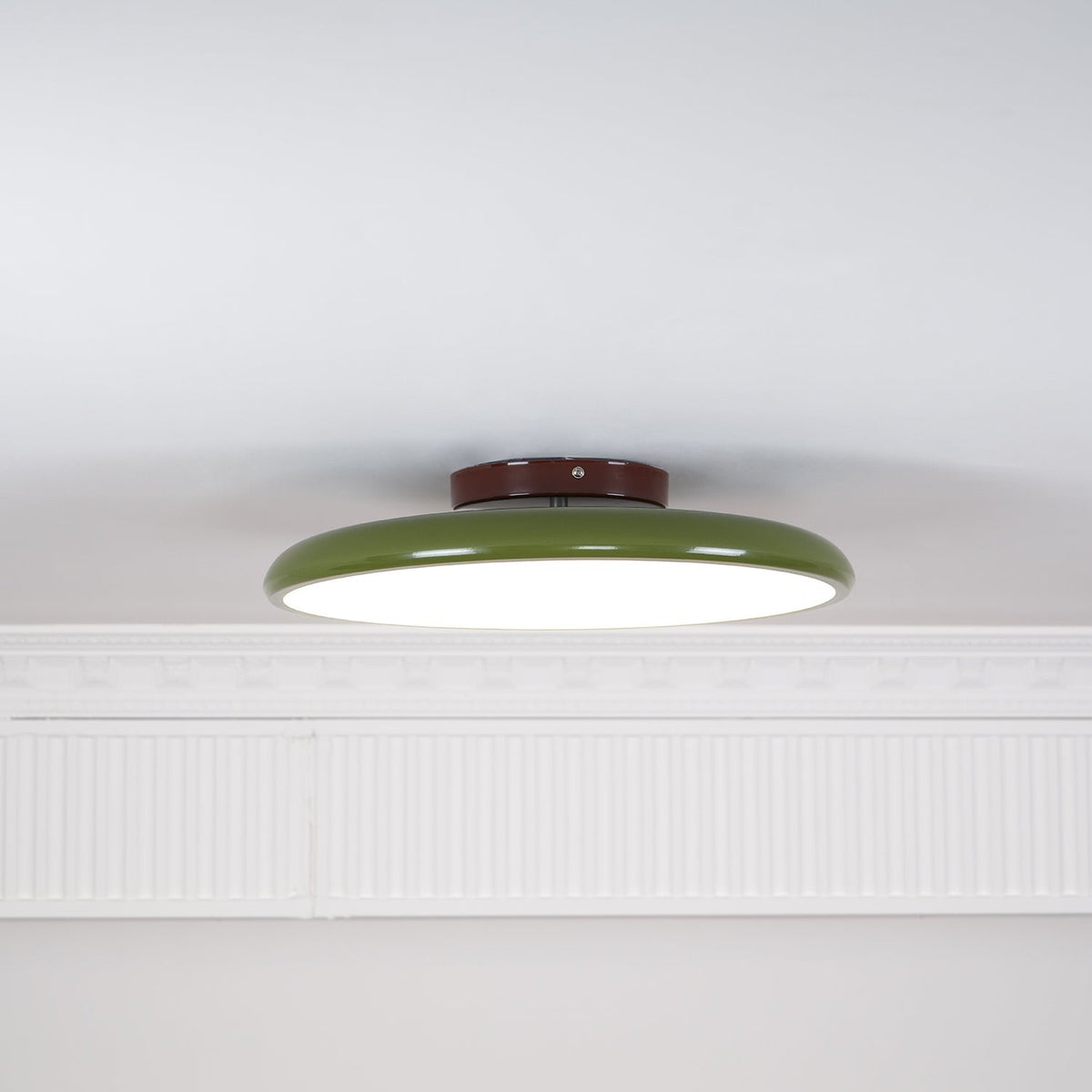 Adjustable Round Brown Beige Green LED Ceiling Light
