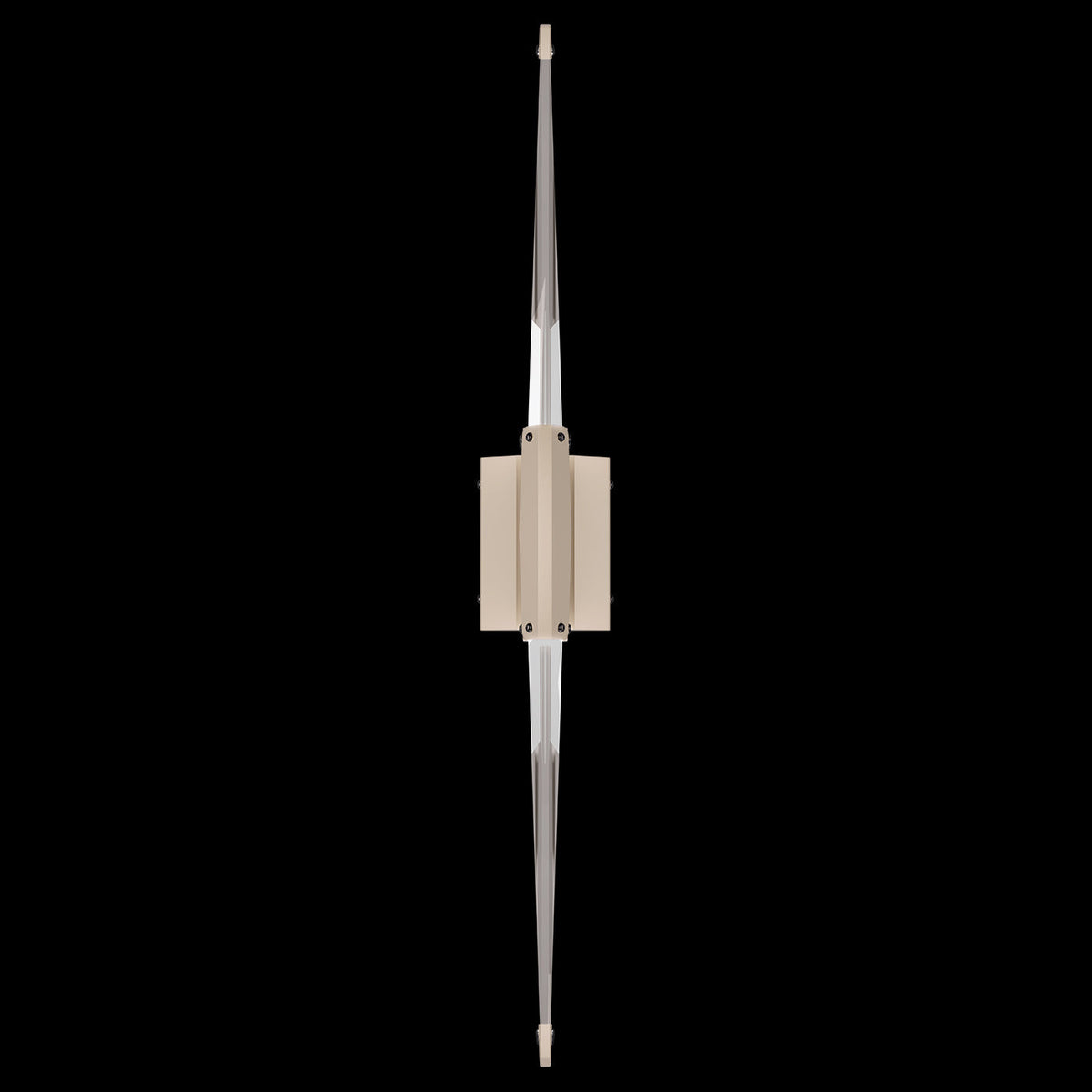 Aerodynamic Crystal Black Champagne LED Wall Sconce