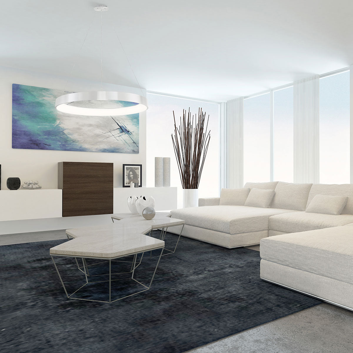 AeroSpan Frosted LED Pendant