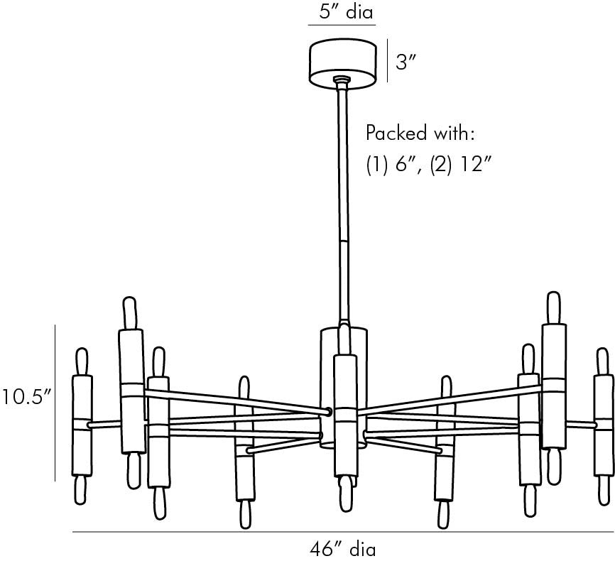 Antiqua Cascade Candelabra Chandelier