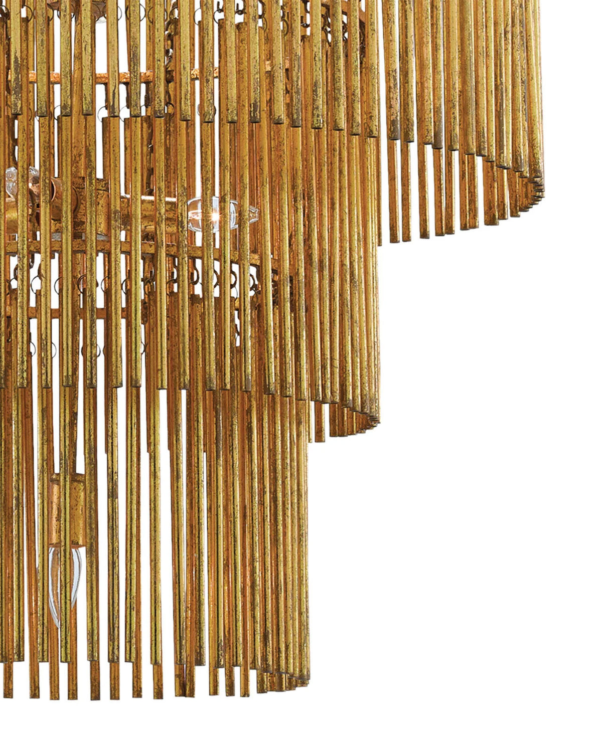 Aurelia Gold Leaf Candelabra Chandelier