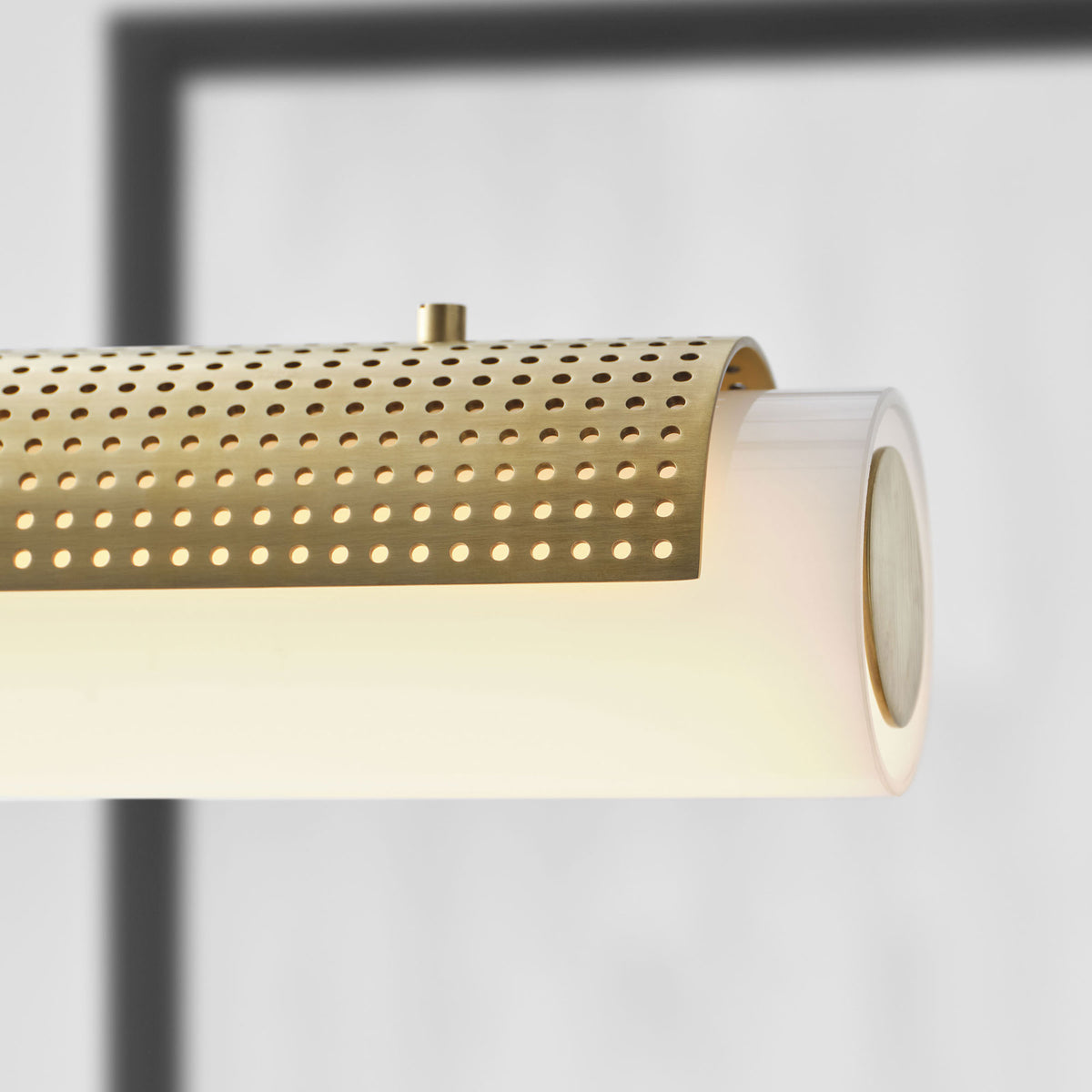 Aureline Beam Brass LED Chandelier