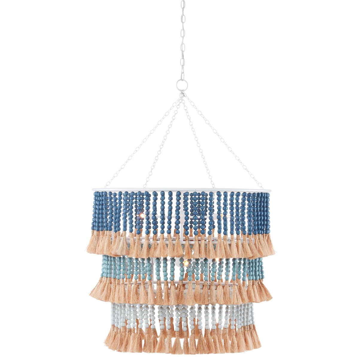 Azure Ropewood Chandelier