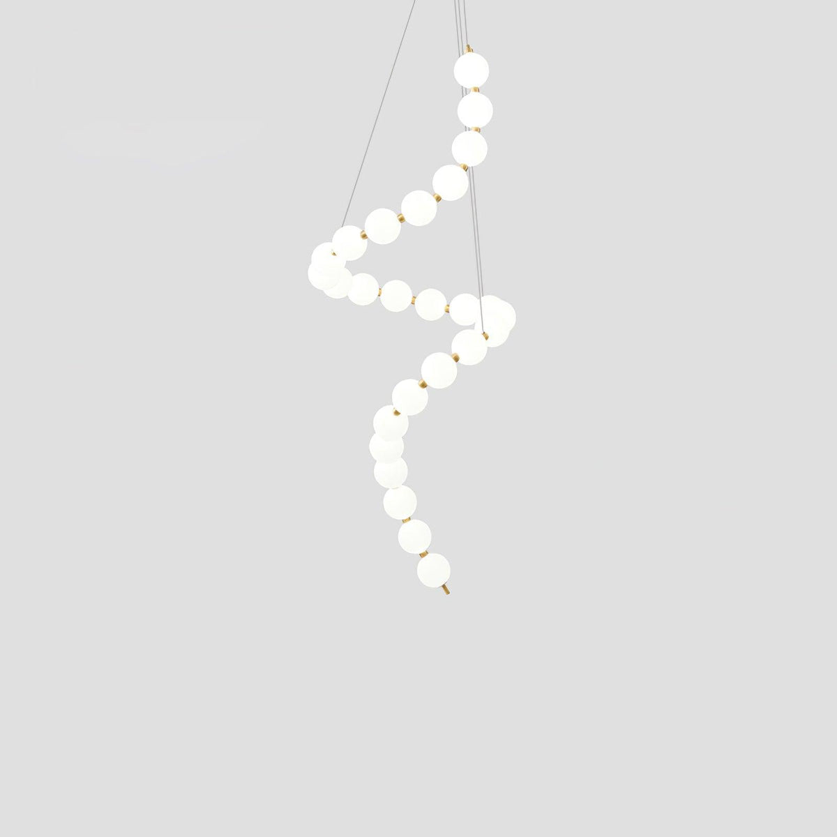 Beadcascade Gold White Acrylic Chandelier