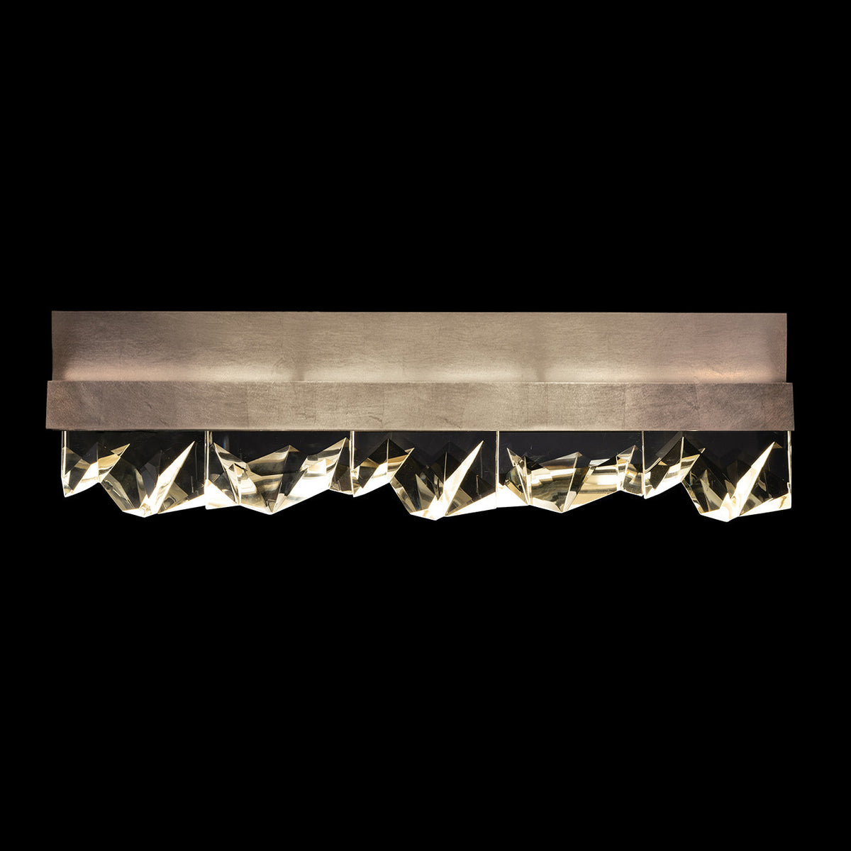 Bidirectional Carved Crystal Ombre LED Wall Sconce