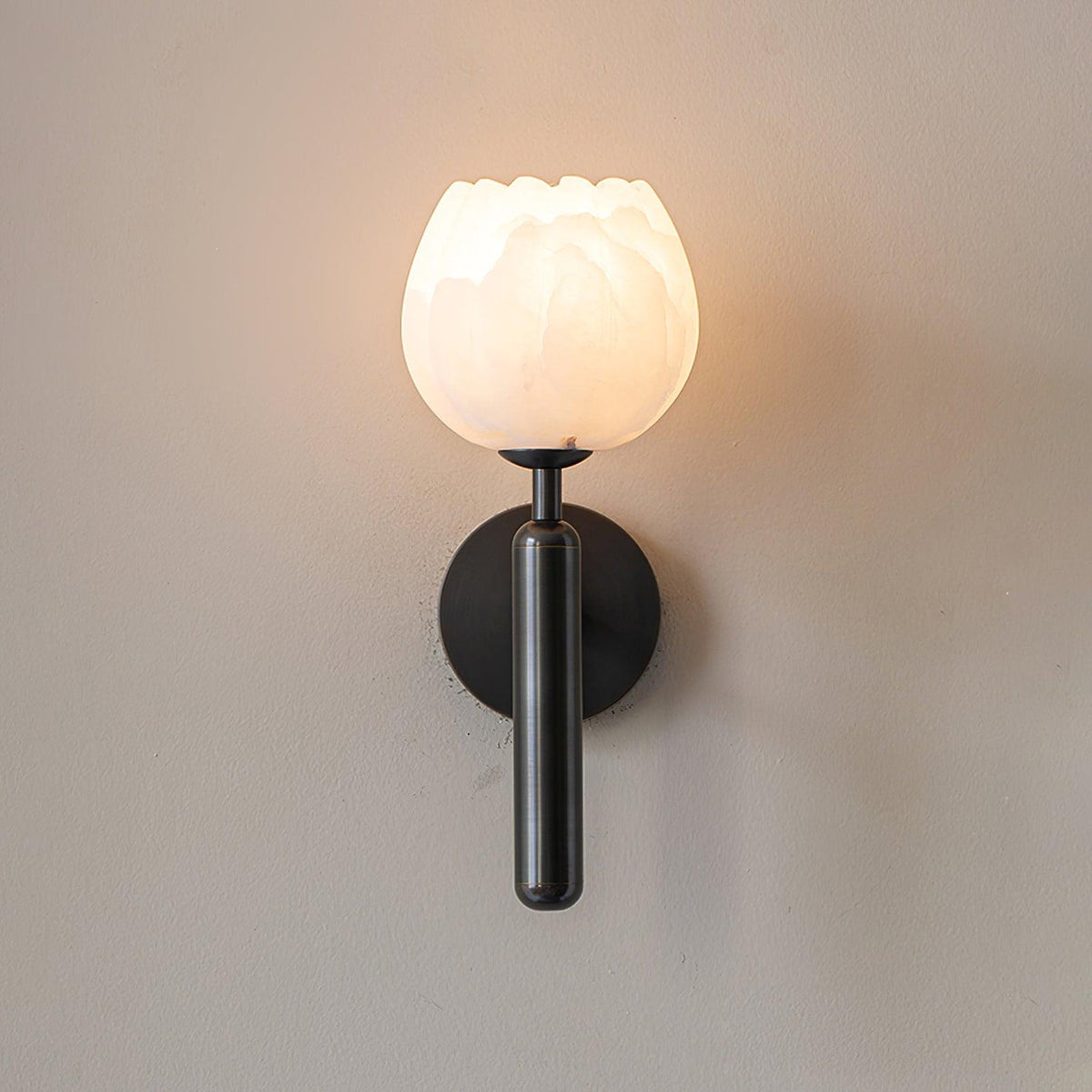 Botanera Brass Alabaster Wall Lamp