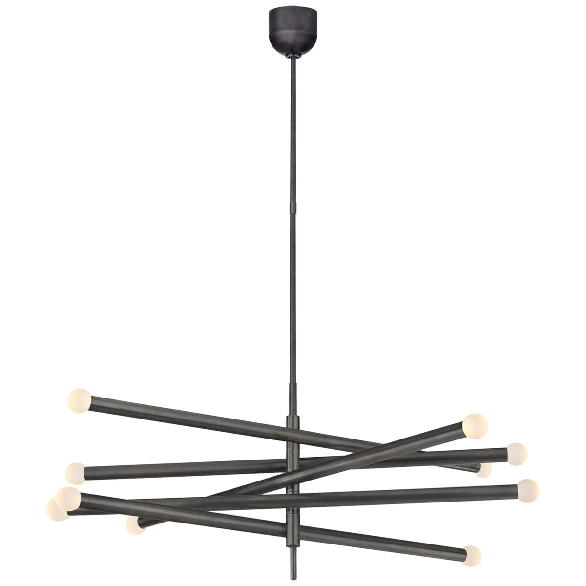 Bronze Pivot Crystal LED Chandelier
