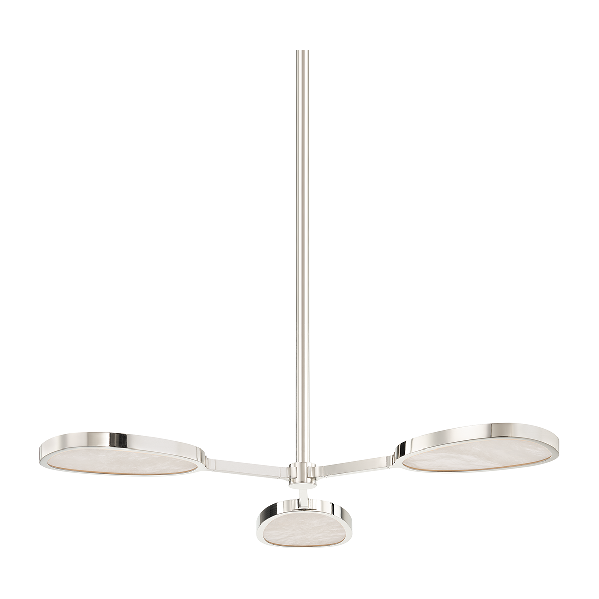 Burnished Nickel Artisan Three-Light Semi-Flush Light