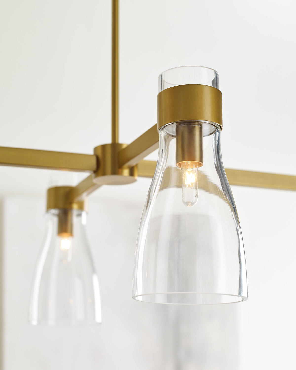 Burnished Prism Linear Chandelier