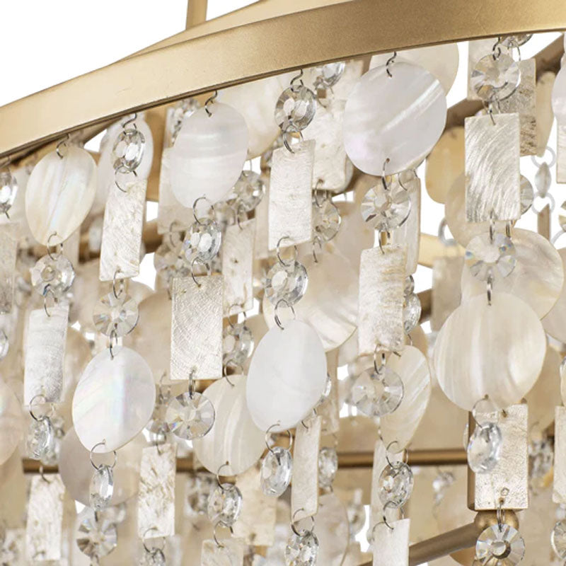 Capizia French Gold Linear Chandelier