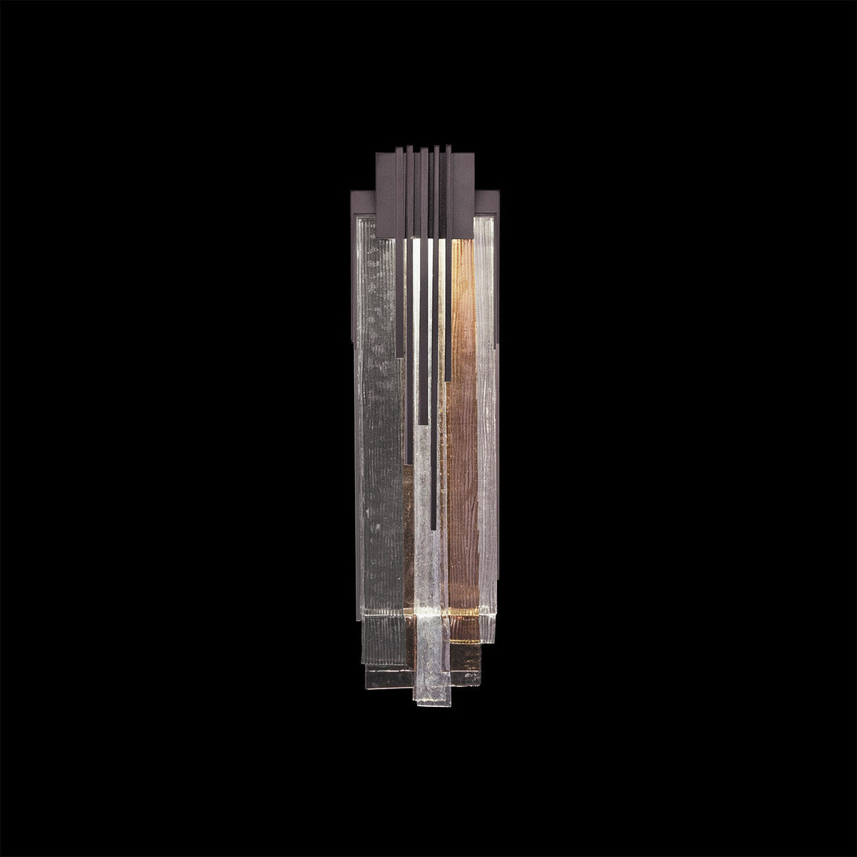 Cascading Fused Glass Rhythm Wall Sconce