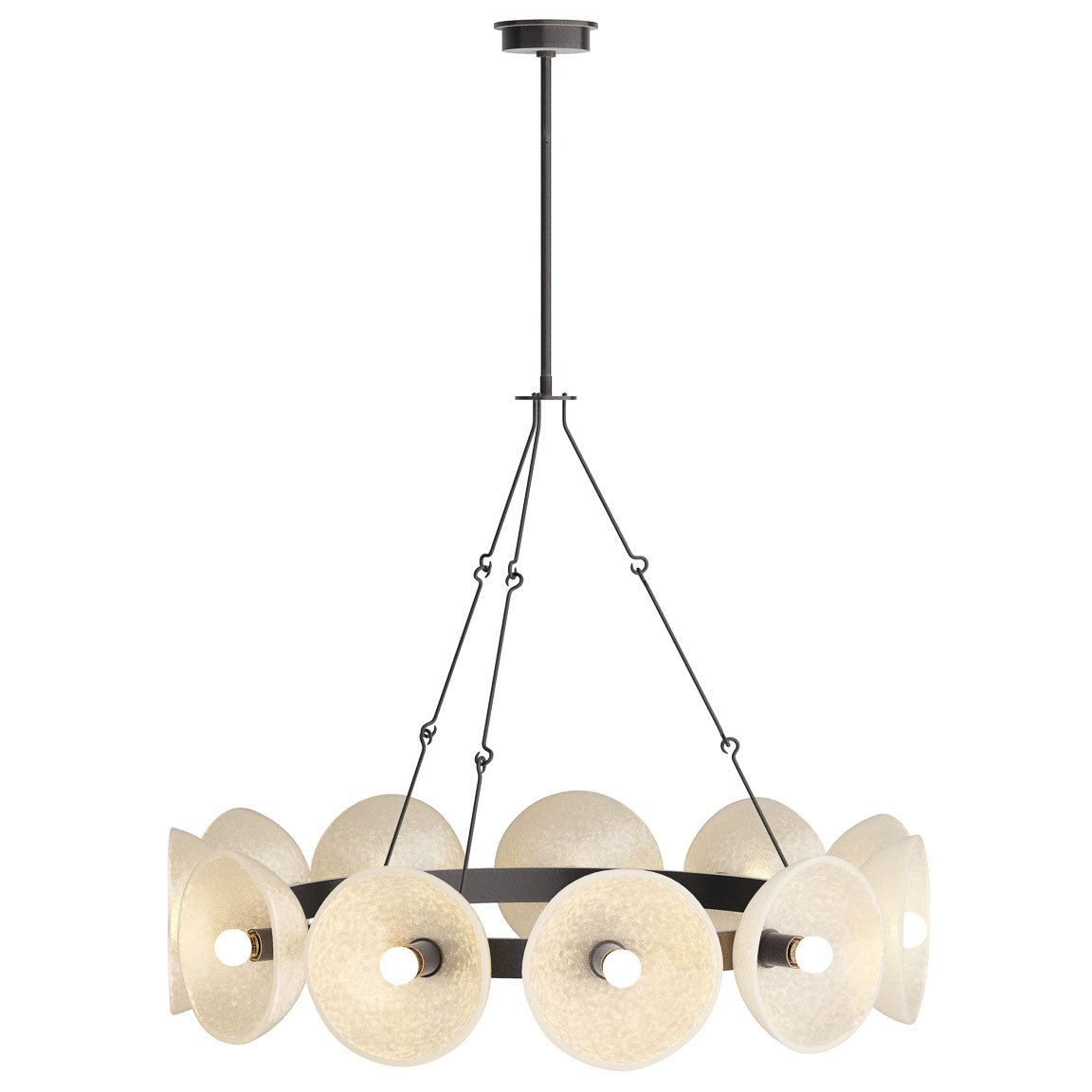 Champagne Seeded Bronze Chandelier