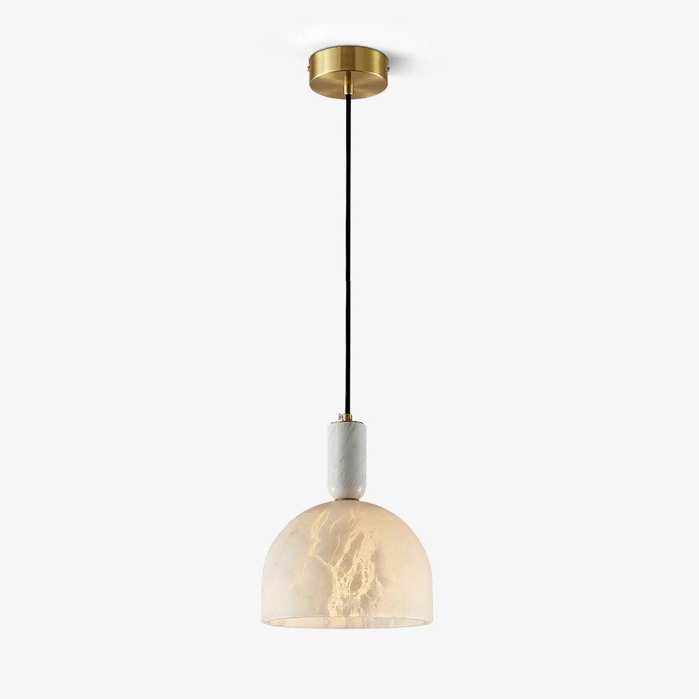Cupform Brass White Alabaster Pendant