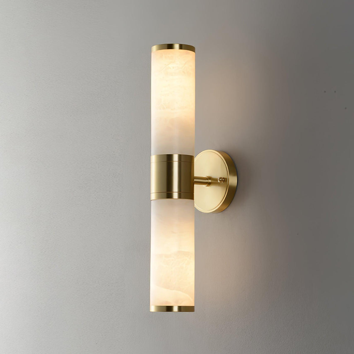 Decora Brass Alabaster Wall Lamp
