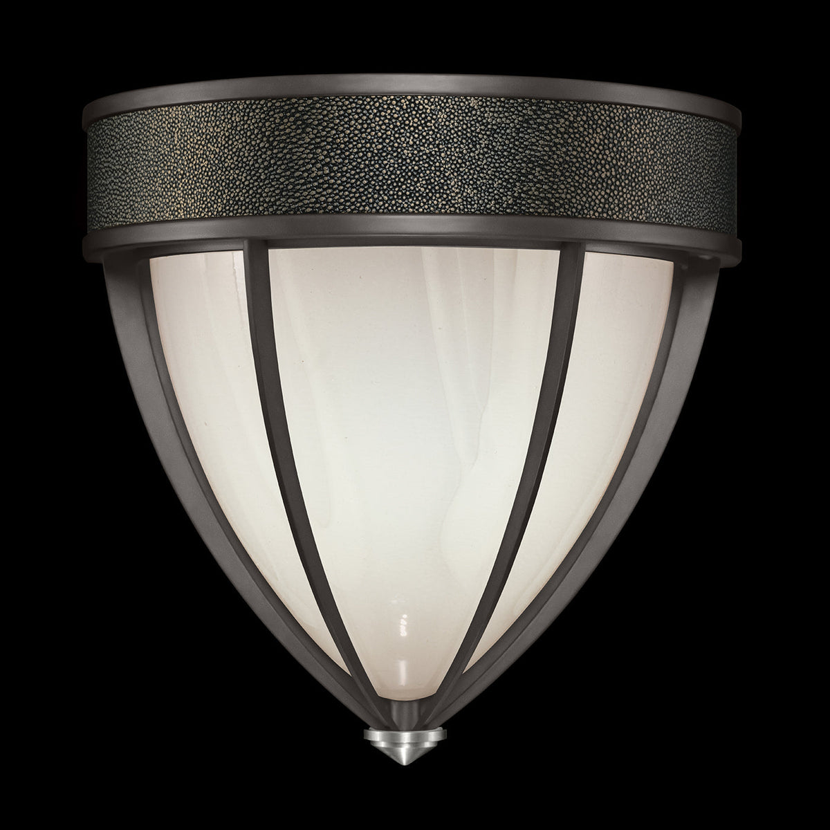 Desert Swirl Shagreen Mixed-Metal Wall Sconce