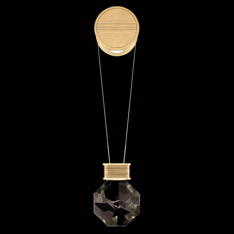 Faceted Amulet Optic Crystal LED Wall Sconce