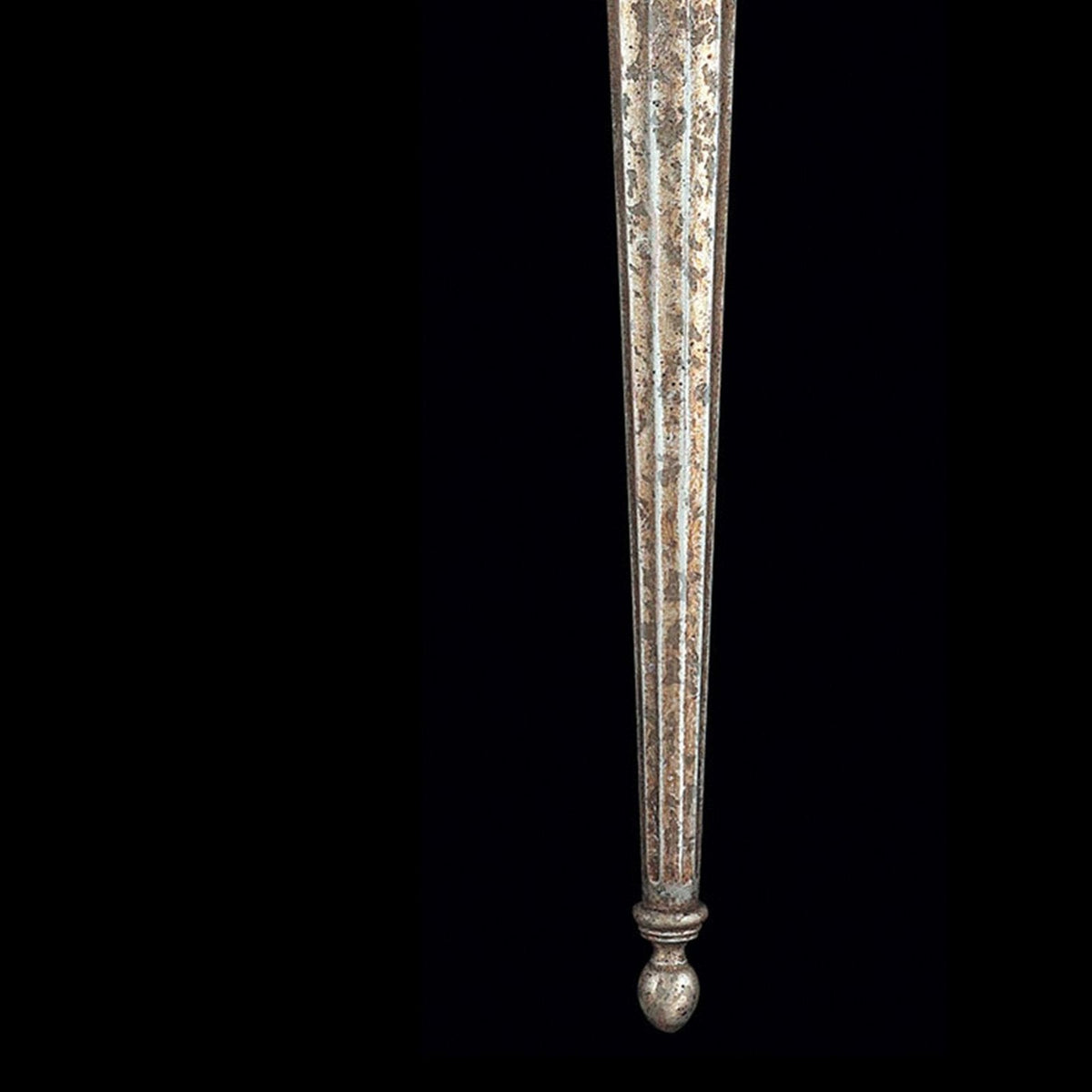 Frozen Icicle Antiqued Silver Crystal Wall Sconce