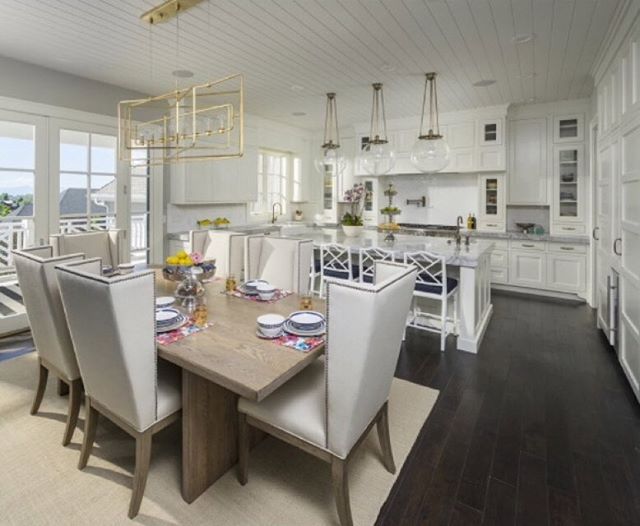 Gilded Frame Linear Chandelier