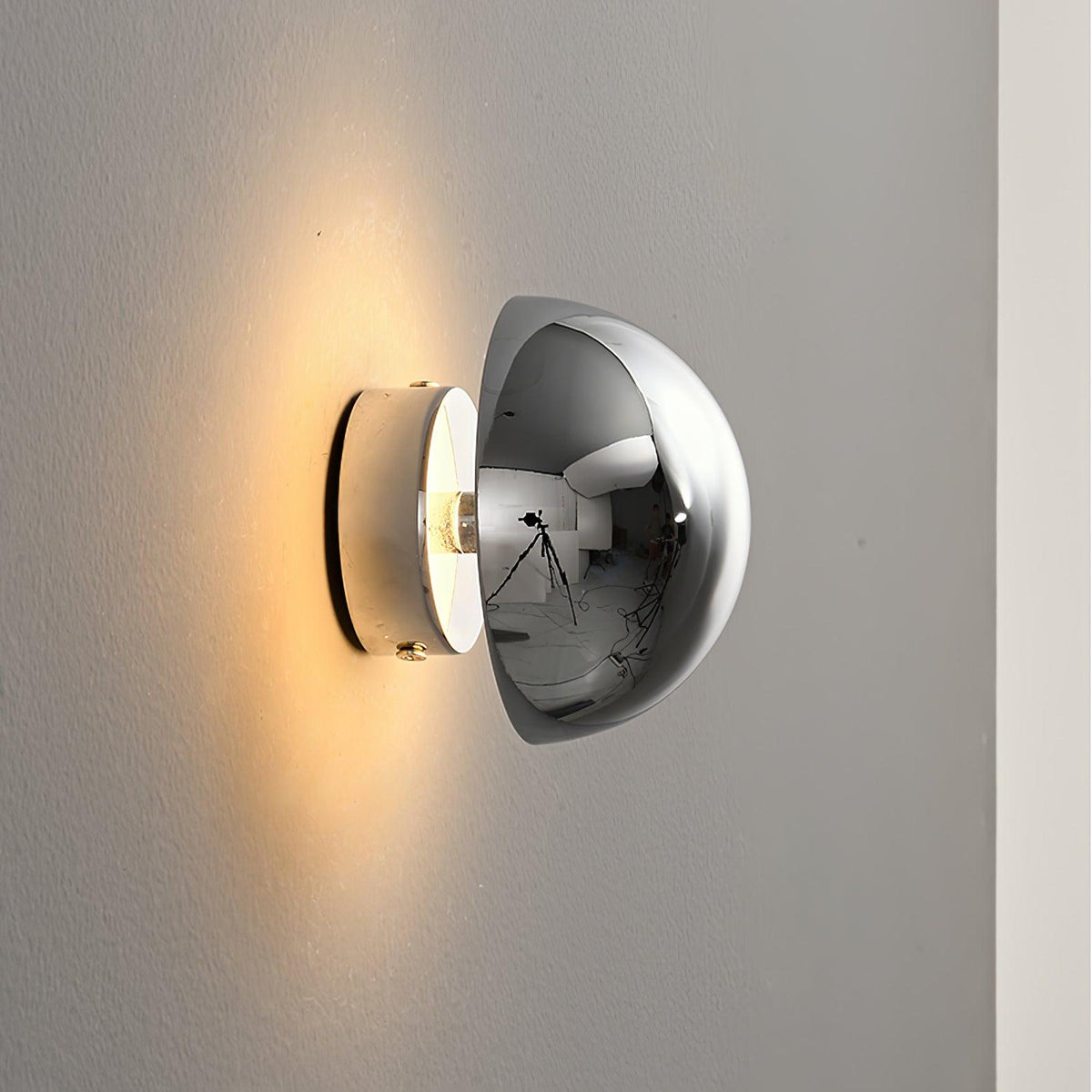 Glintara Gold Chrome LED Wall Sconce