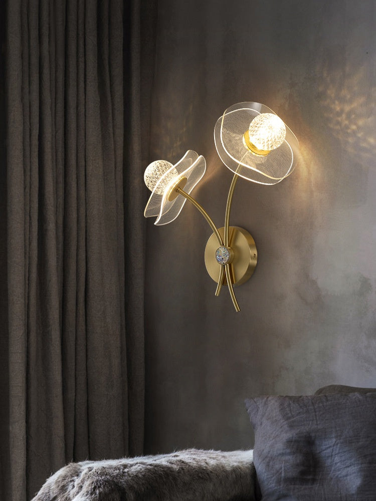 Gold Light Luxury LED Bedside Wall Light