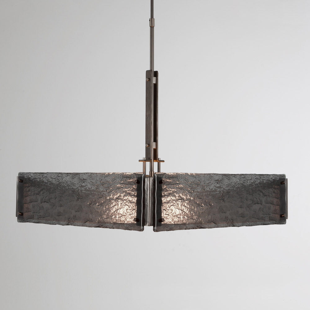 Gunmetal Smoke Square Chandelier