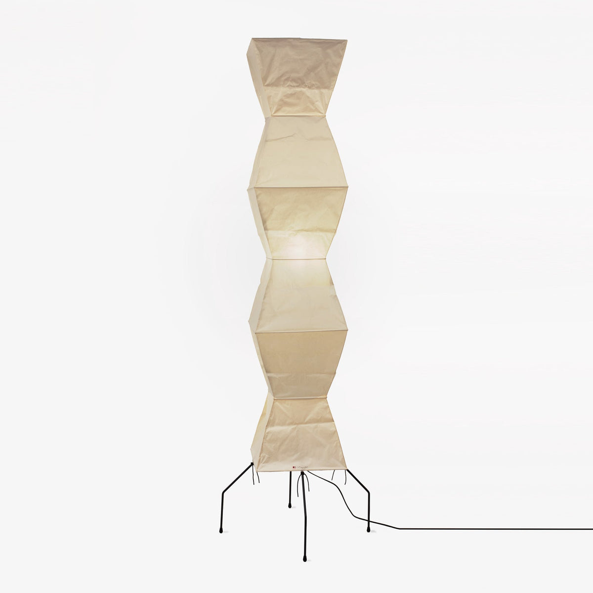 Harukane Black Mulberry Paper Floor Lamp