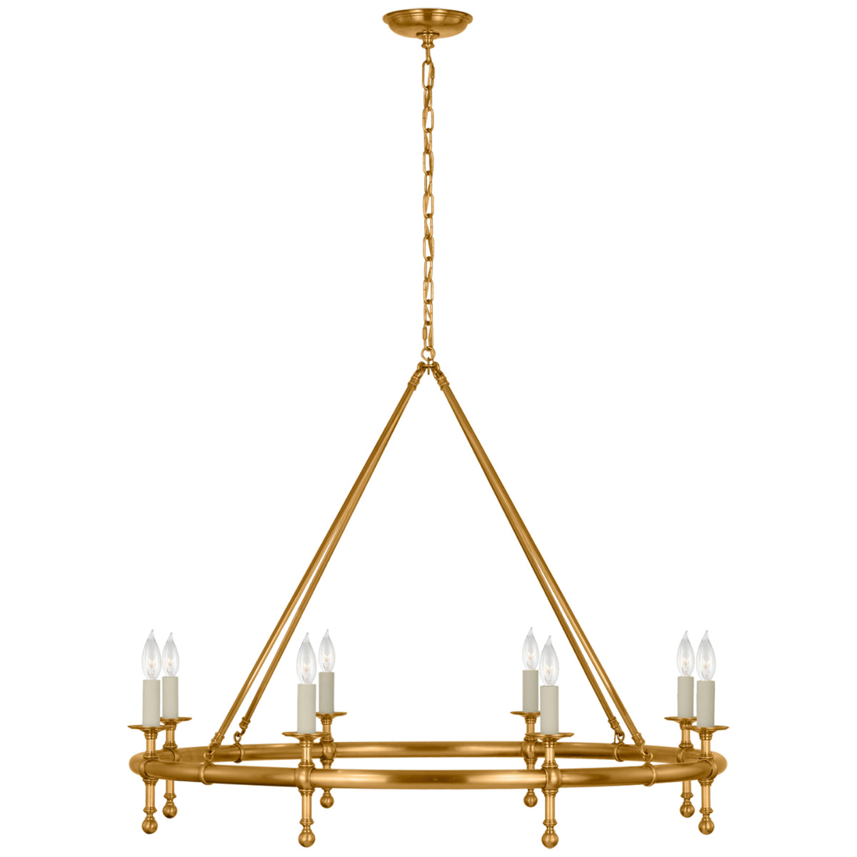 Heritage Ring Antique Brass Chandelier
