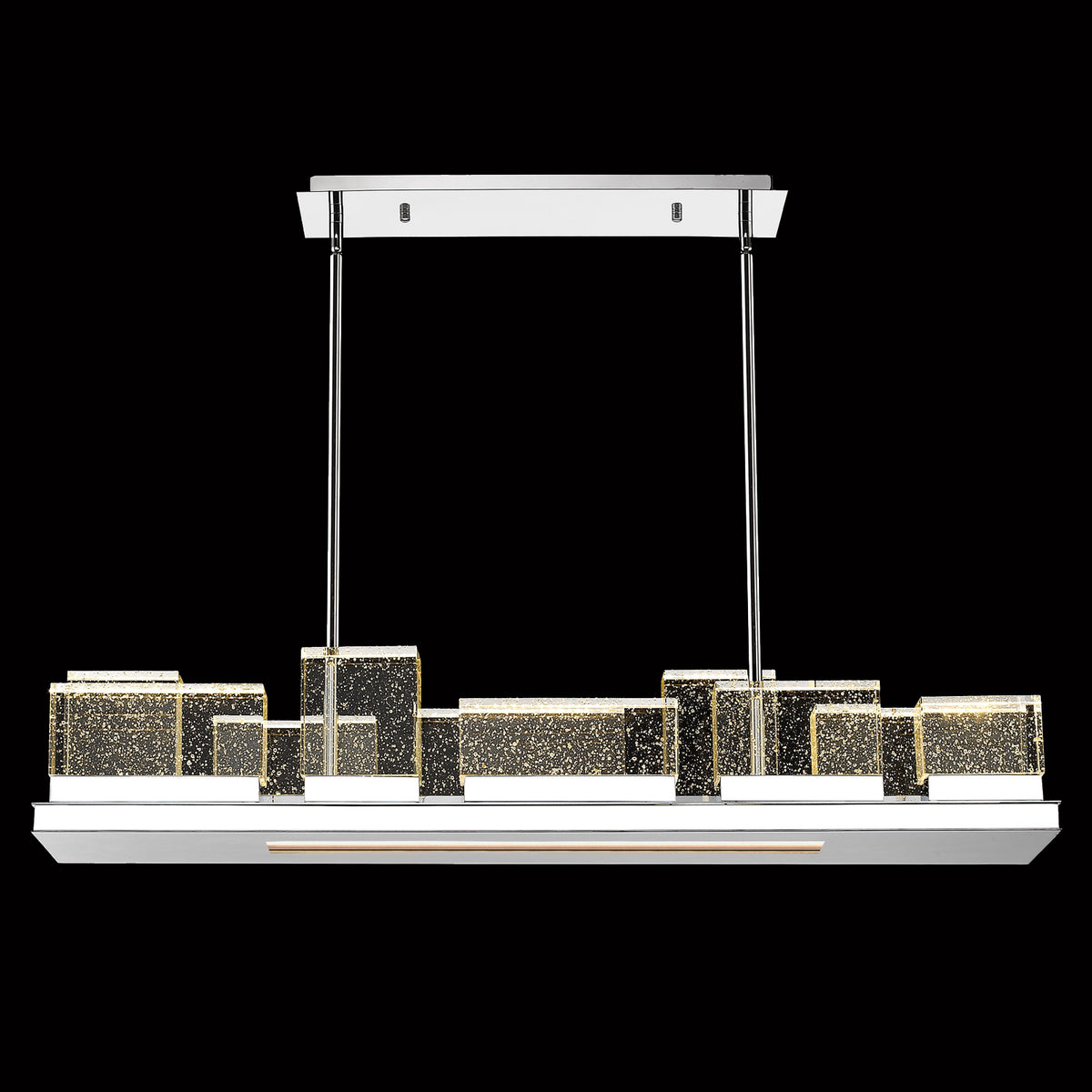 Icelyn Glass Linear LED Chandelier