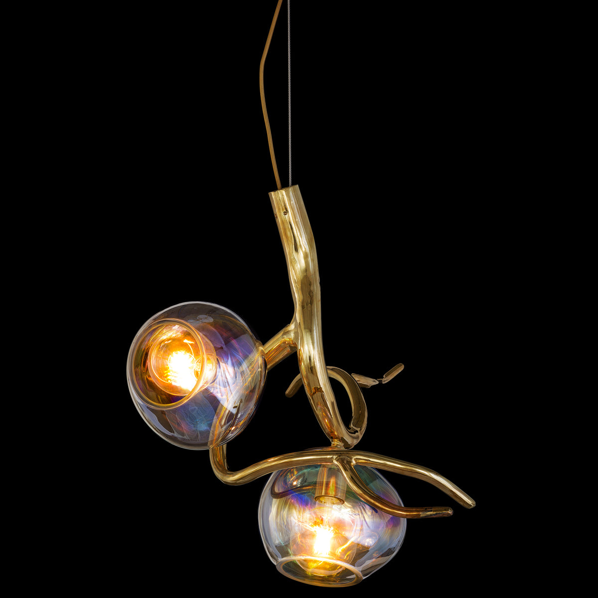 Iridelle Nickel Glass Pendant