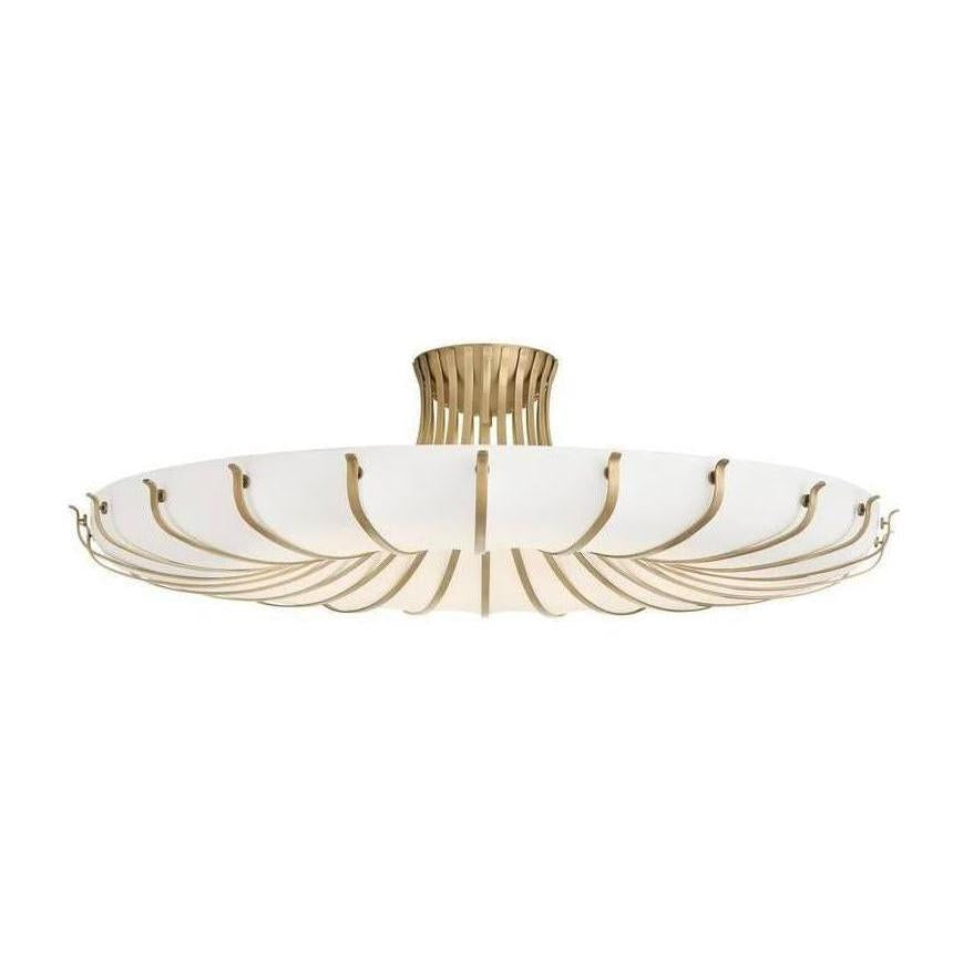 Jellyfish Vellum English Bronze Flush Mount