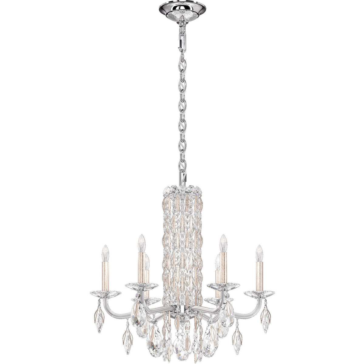 Metal Disc Crystal Cascade Heritage Chandelier
