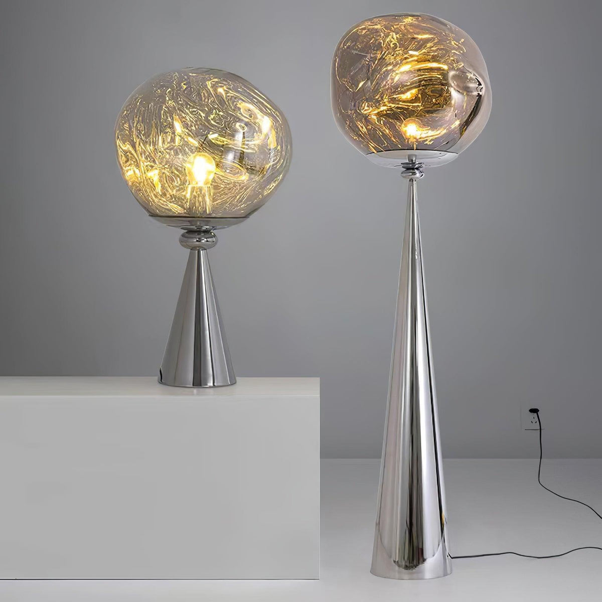 Mirrormelt Sculptural Table Lamp