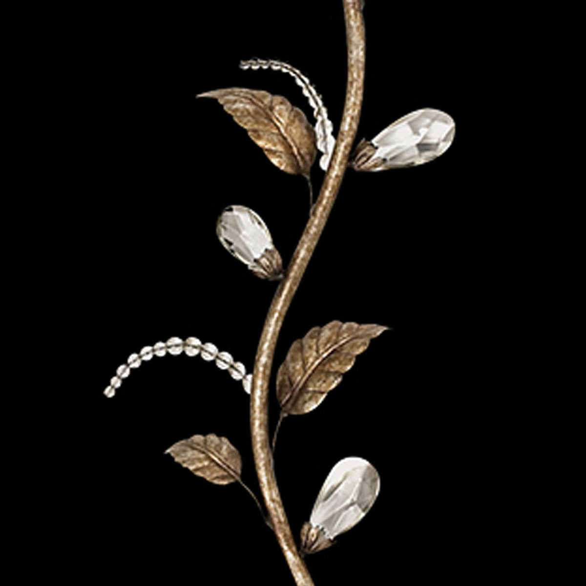 Moonlit Foliage Beige Shade Wall Sconce