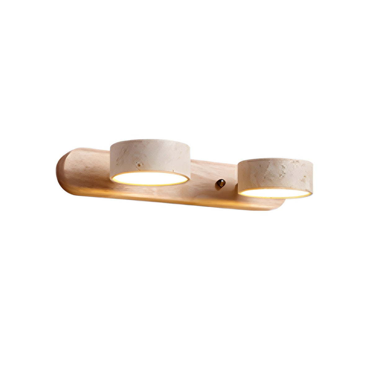 Natural Slab Walnut Travertine LED Wall Light