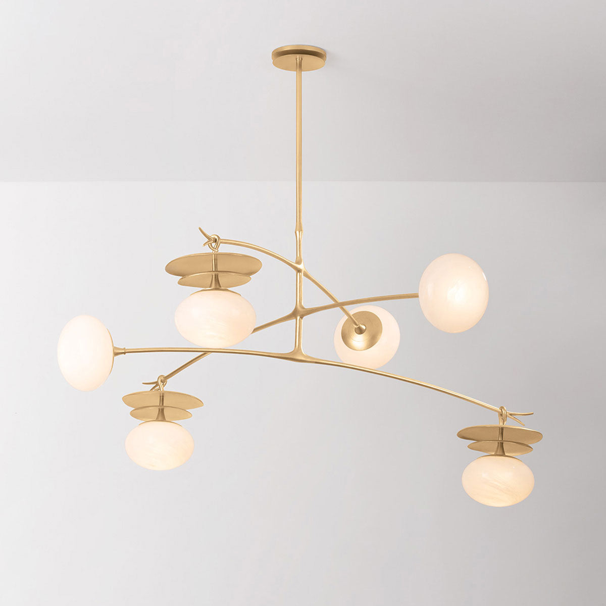 Nimbus Etched Glass Chandelier