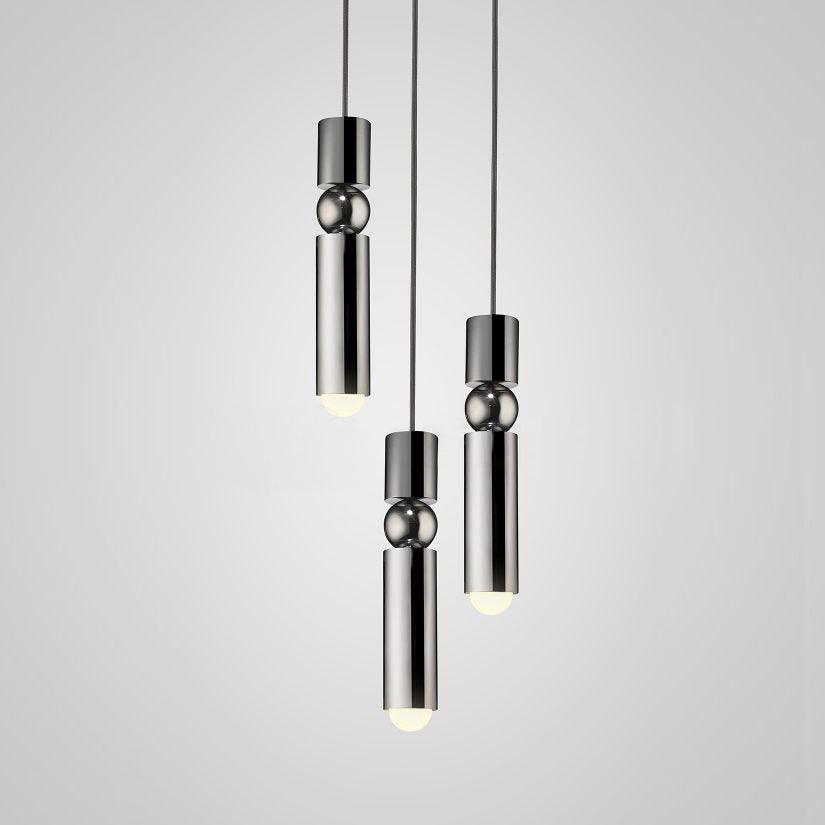 Nodal Black Chrome Gold Multi-Light Pendant
