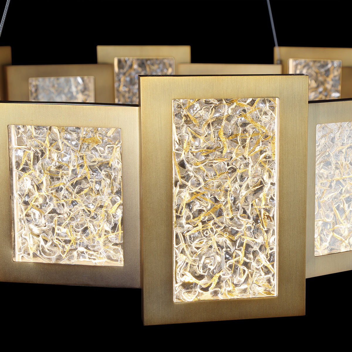 Opaline Orbit Integrated LED Chandelier