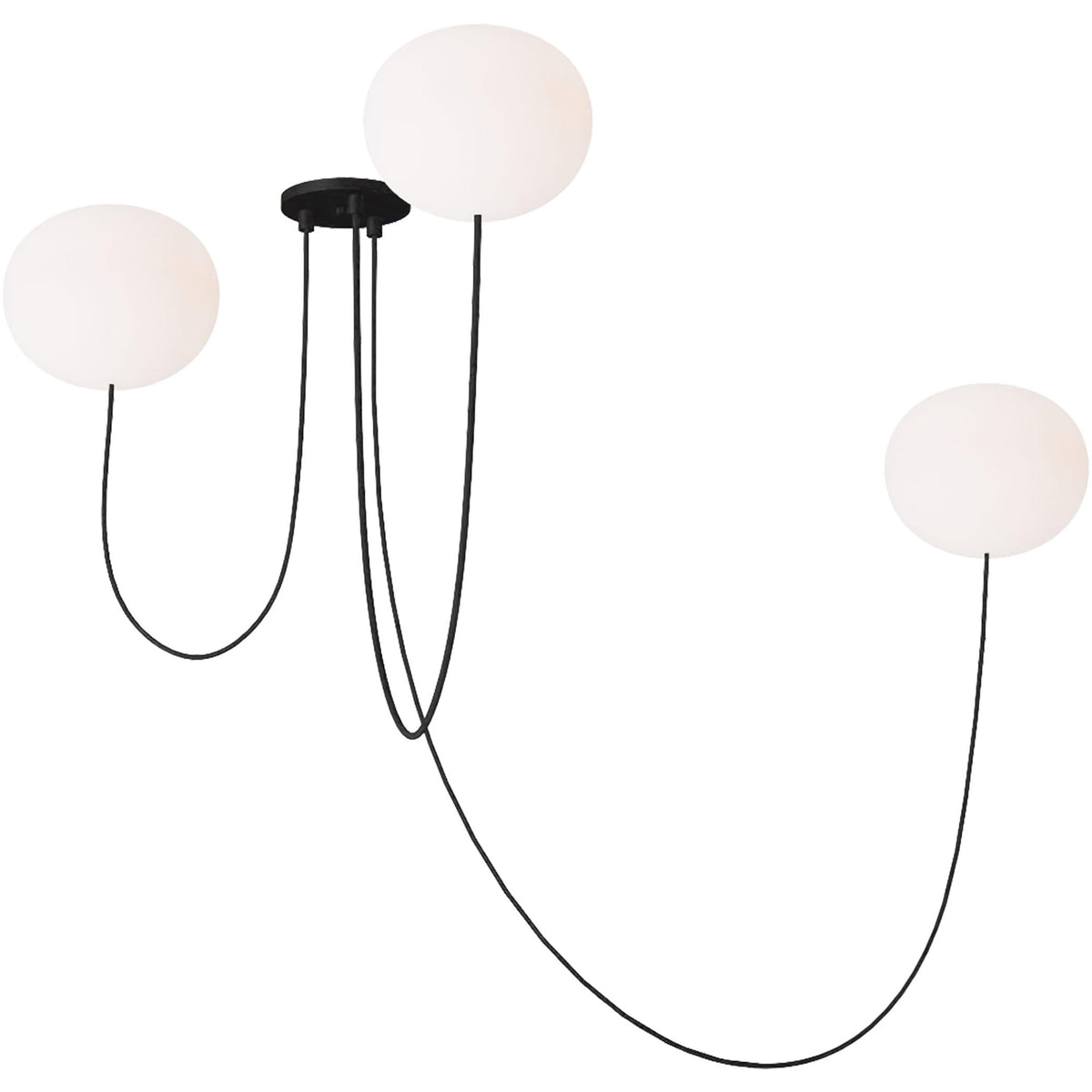Opaline Trio Integrated LED Chandelier