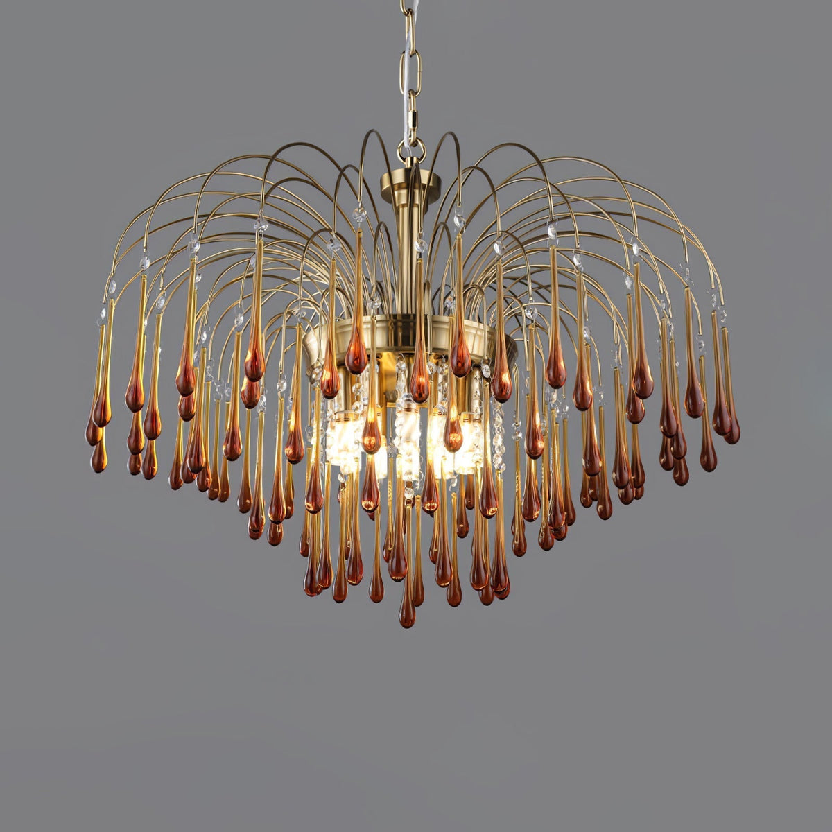 Ottavia Brass Crystal Chandelier