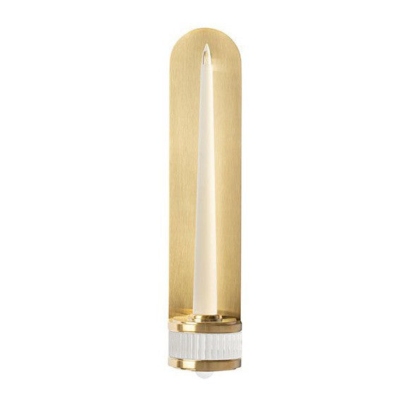 Pearled Crystal Nickel Gilded LED Wall Sconce