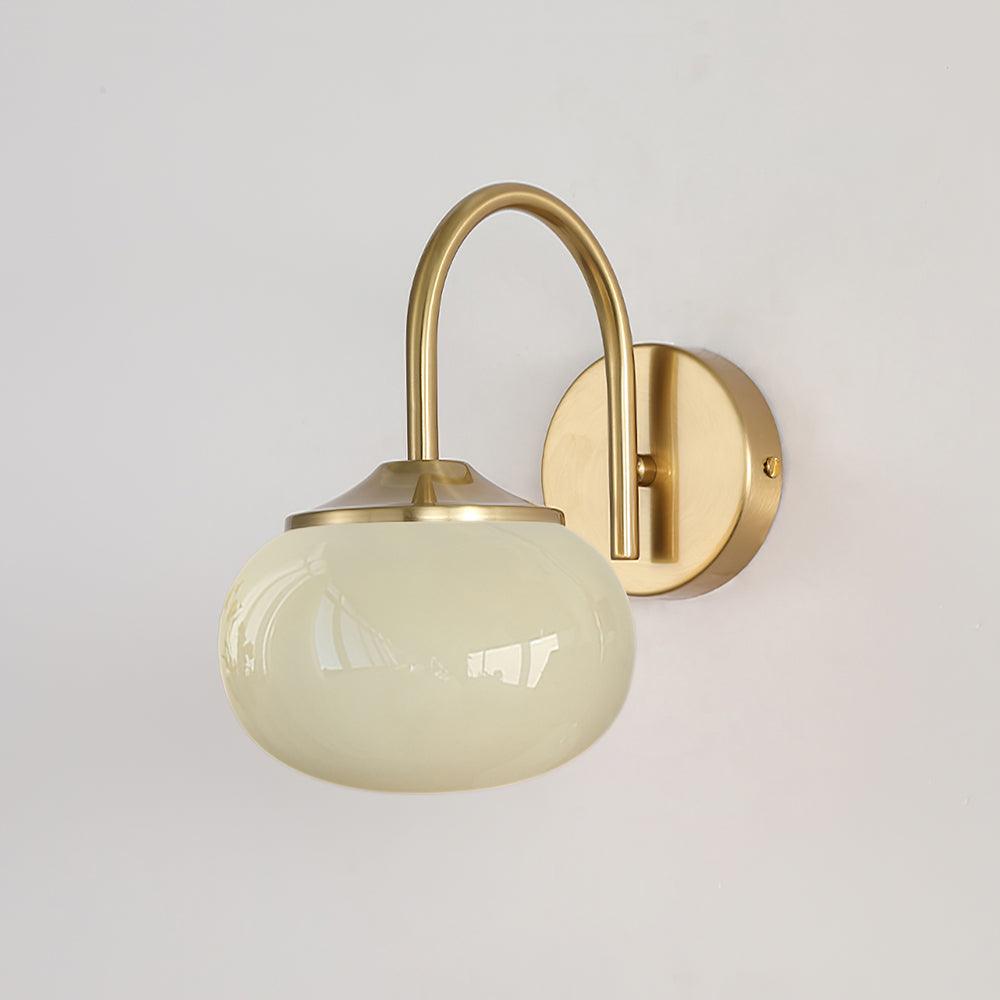 Pinkora Copper Glass Wall Lamp
