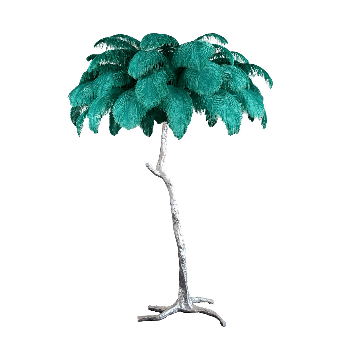 Plumara Polished Brass Feather Floor Lamp