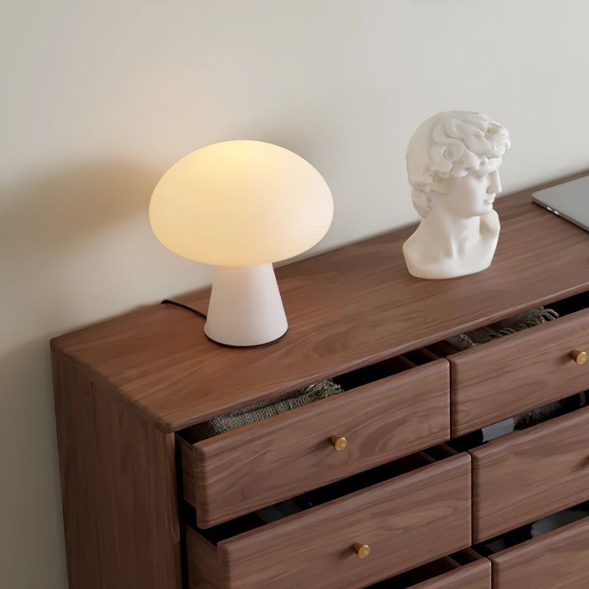 Podora White Rechargeable LED Table Lamp