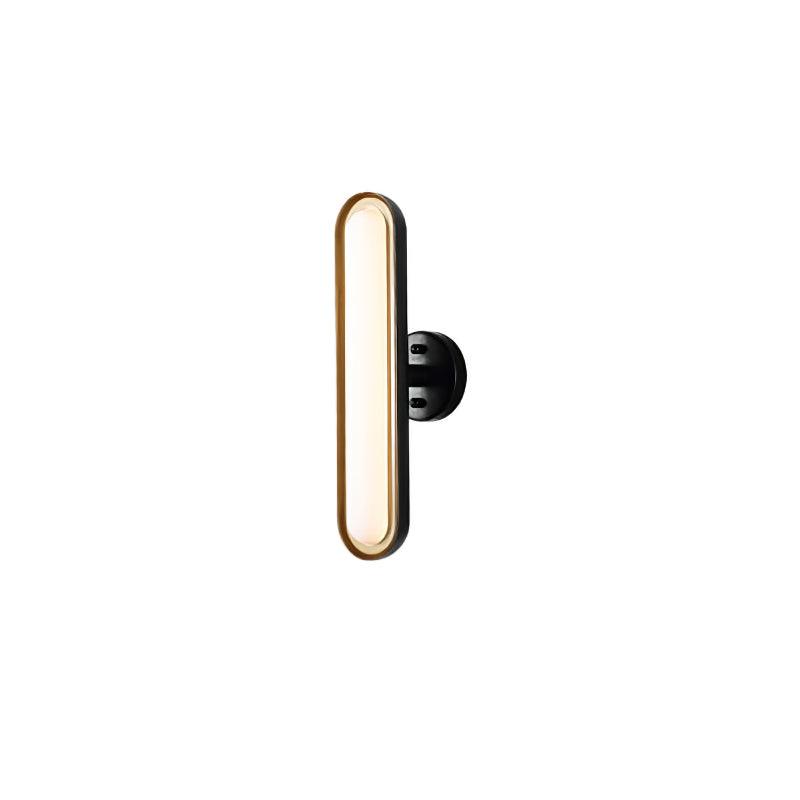 Prismene Gold Black Frosted LED Wall Light