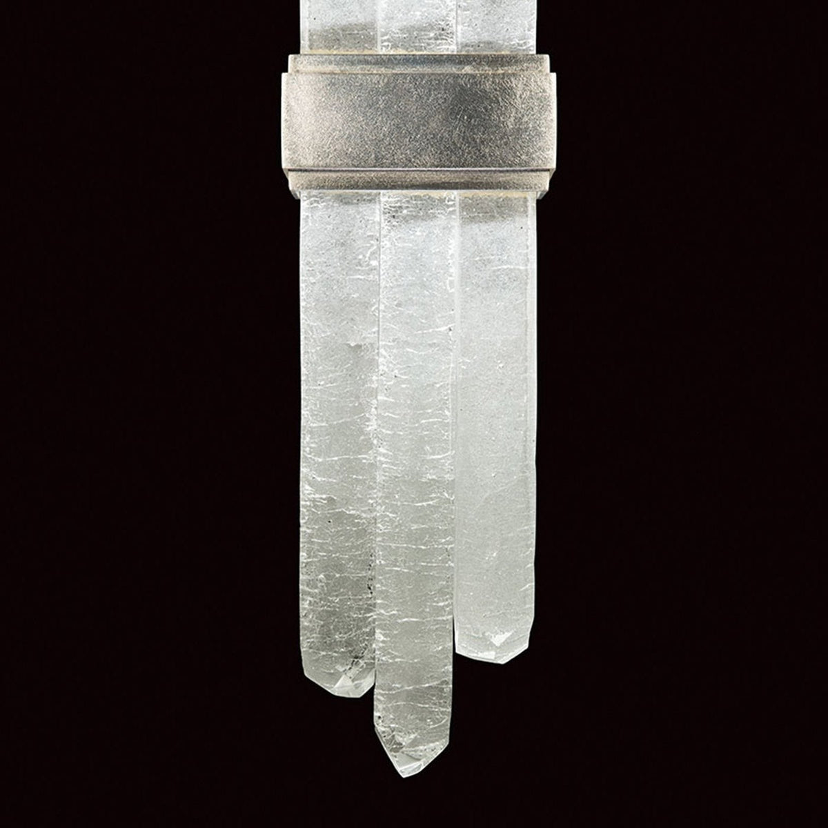 Radiant Glass Spire Leaf Finish LED Wall Sconce
