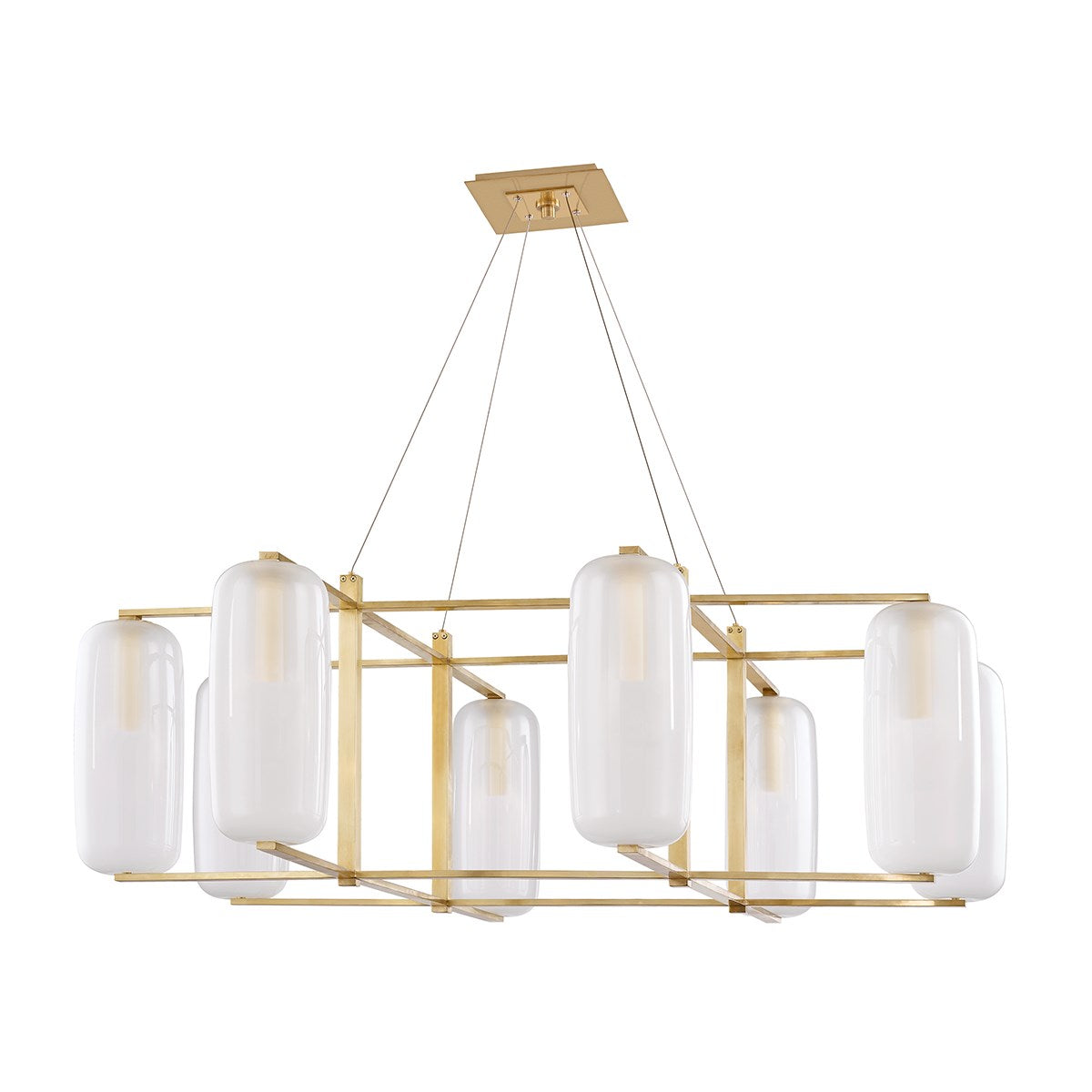 Riverstone Etched Glass Chandelier