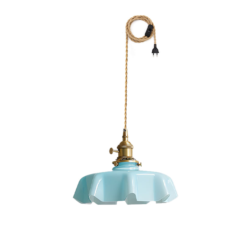 Ruchera Brass Glass Swag Pendant