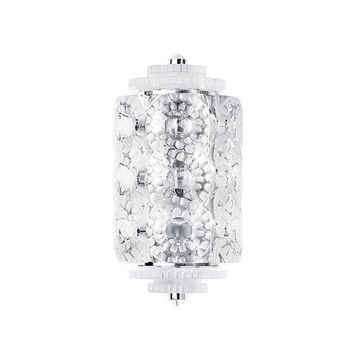 Satin Volute Clear Crystal French Wall Sconce