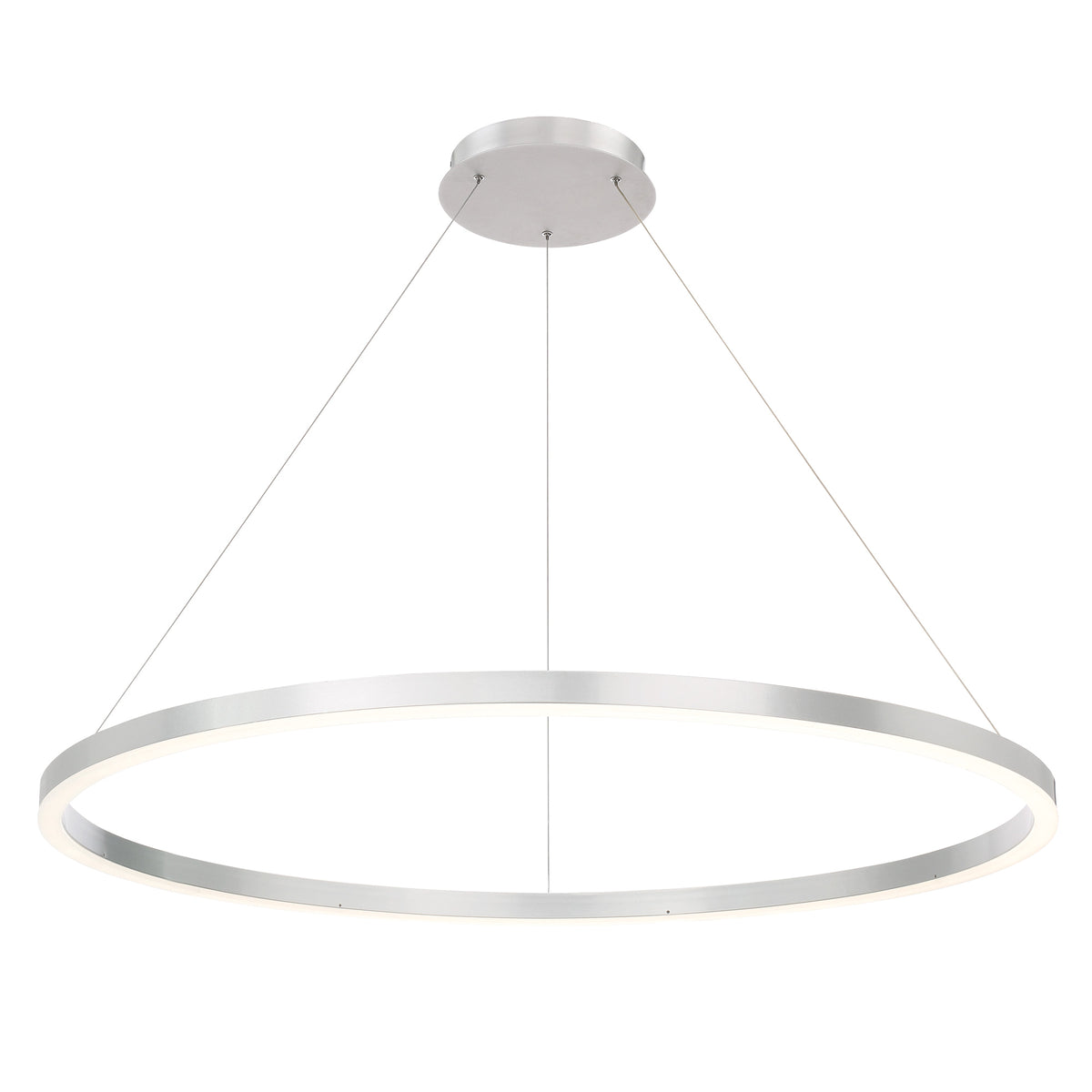 Silver Halo Opal LED Chandelier