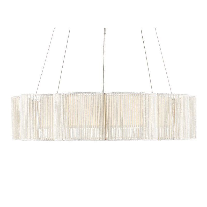 Silverleaf Paper Halo Chandelier